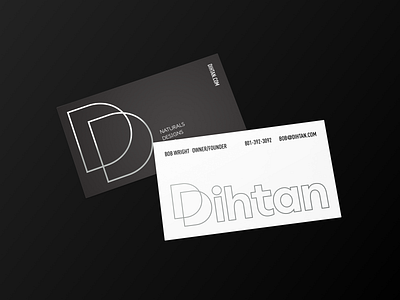 Dihtan Business Cards amazon black and white branding cards ink logo minimal