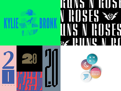 2018 Top 4 branding identity logo monogram typography