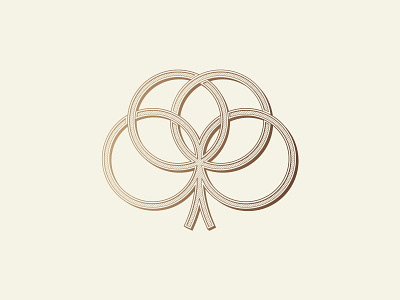 Mask Principles Mark branding circles coaching copper growth humility identity design logo tree