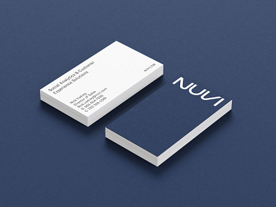 Nuvi business cards analytics blue businesscard logo nuvi social software