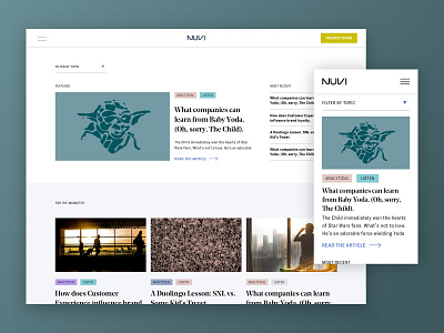 Nuvi Blog Redesign blog brand editorial nuvi sage web zirkon zirkon