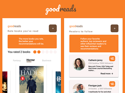 goodreads app design branding design figma figmaafrica figmadesign goodreads ui