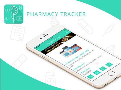 Pharmacy Tracker design location nice pharmacy search tracker ui ux white