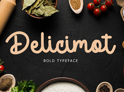 Delicimot Delicious Script Font blogger calligraphy delicious elegant font food hand handwritten lettering ligature luxury modern script signature typography vlogger