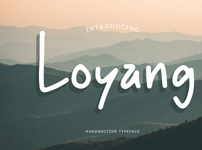 Loyang Handwritten Typeface brand branding display excited fashion font giantdesign handwritten lettering logo minimal modern playful rounded typeface typography