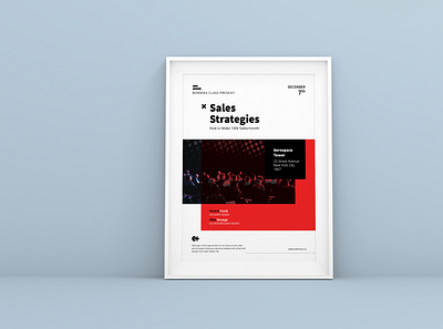 Sales Strategies A4 Flyer Template a4 conference leaflet modern motivation sales talkshow template