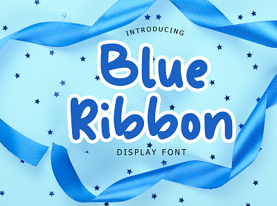 Blue Ribbon Fun Display Font By GiantDesign