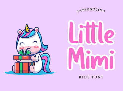 Little Mimi Kids Font animation brand branding cartoon cats child children cute display font handwritten kids kitten lettering logo minimal modern pussy typeface typography