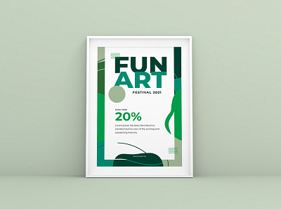 Fun Art Flyer Template abstract art artist banner brand events festival flyer fun instagram music offers promo promotion social