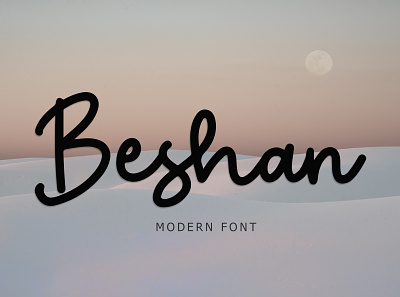 Beshan Modern Font beautiful calligraphy font foundry hand handwritten lettering ligature luxury modern monoline script signature typeface typography