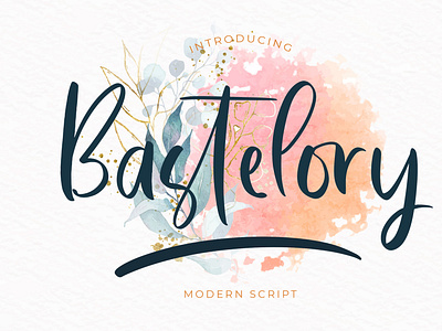 Bastelory Modern Script Font