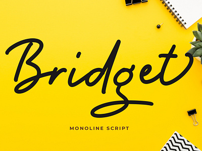 Bridget Monoline Script Font