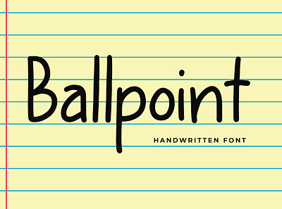 Ballpoint Modern Display Font brand branding font hand handwritten lettering logo modern pathfinderstd sans serif