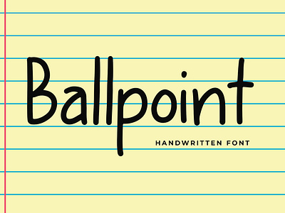 Ballpoint Modern Display Font