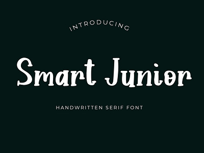 Smart Junior Handwritten Serif Font