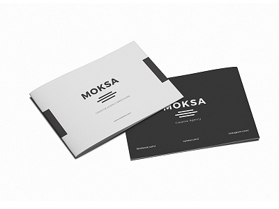 Moksa – Creative Agency Brochure brochure creative agency flat flyer giantdesign leaflet minimal print design