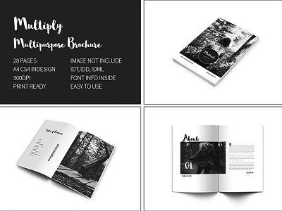 Multipurpose Brochure agency brochure catalog creative fashion giantdesign lettering minimal multiple multipurpose photography portfolio