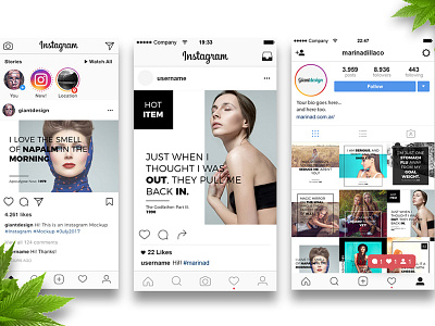 Fashion Instagram Post fashion feed ig instagram marketing media post social style ui viral