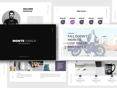 Monte Carlo - Creative Keynote Template agency branding business company creative design giantdesign modern powerpoint pptx presentation professional project proposal simple slides startup