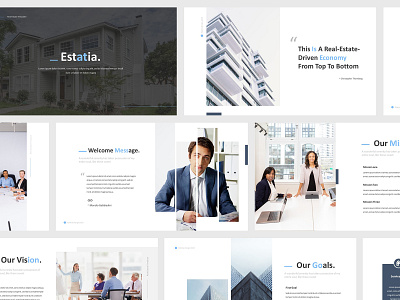 Real Estate Powerpoint Presentation Template agent building business city concept construction corporate design estate finance home house illustration modern mortgage presentation property real template vector