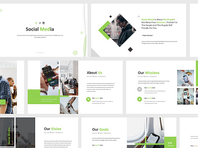 Social Media Powerpoint Template business campaign chat communication concept icon internet like marketing media network people phone presentation sme smm social symbol technology web