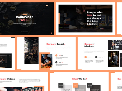 Carnivore Soul - Food Powerpoint Template