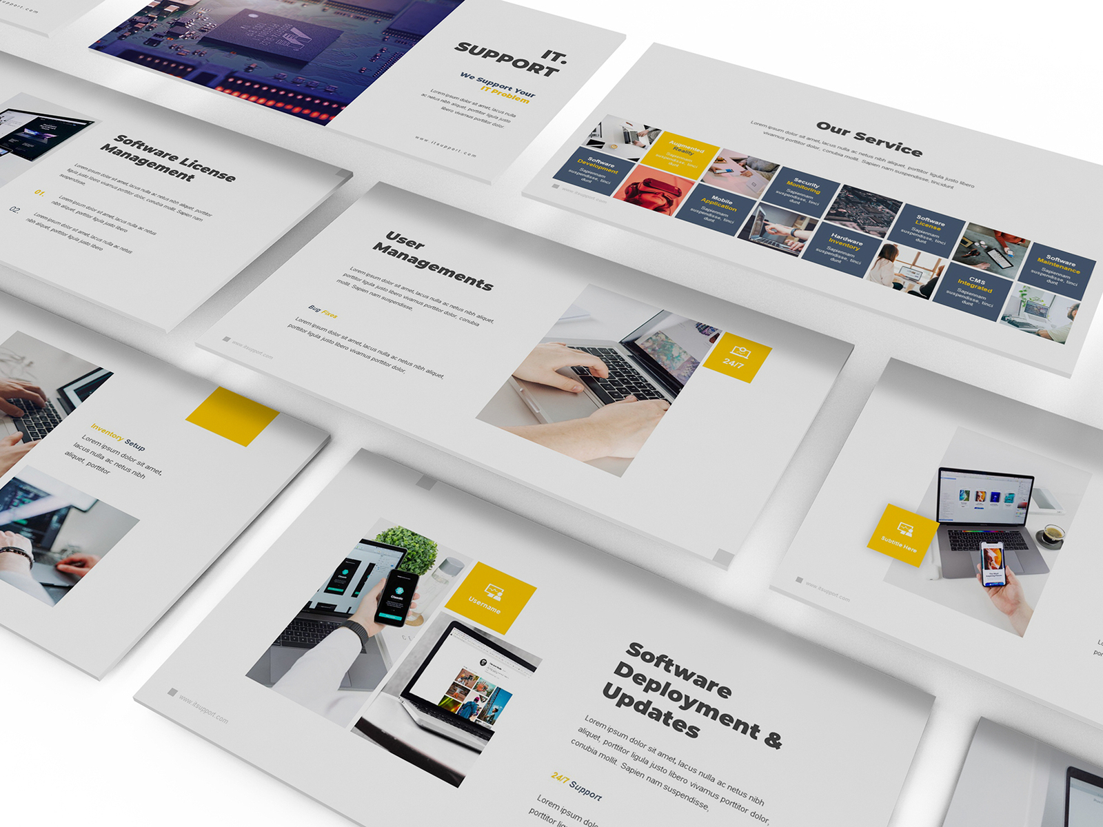 IT Support Keynote Template by Giant Design on Dribbble