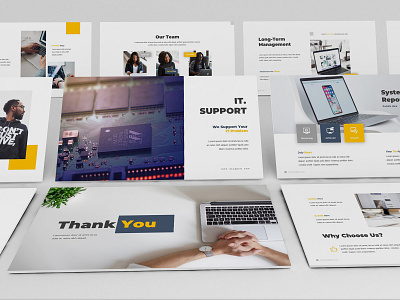 IT Support Google Slides Template apps developer development google slides information mobile powerpoint presentation security software startup tech tech savvy technology