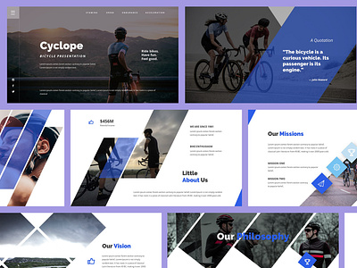 Cyclope - Bicycle Powerpoint Template