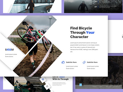 Cyclope - Bicycle Google Slides Template bicycle bike biking competition cycle cycling fitness healthy mountain powerpoint presentation ride road sport transport vehicle