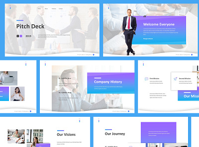 Pitch Deck Powerpoint Template annual business concept corporate deck investment investor pitch pitching powerpoint presentation project proposal report template