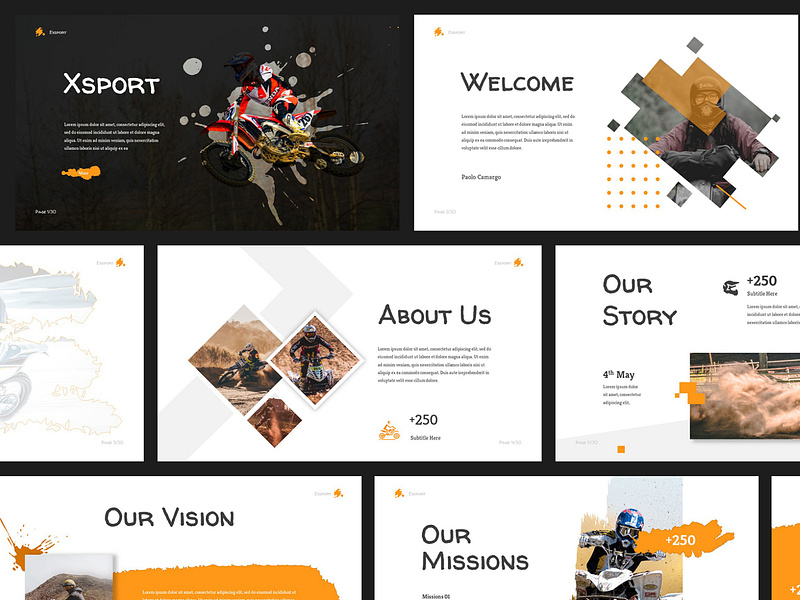 Xtreme Sport Powerpoint Presentation by Giant Design on Dribbble