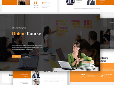 Online Course Google Slides Template