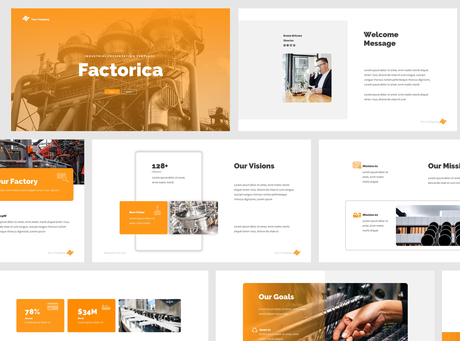 Factory & Industrial Powerpoint by Giant Design on Dribbble