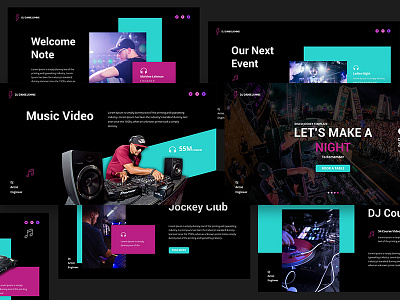 DJ Disc Jockey Keynote Presentation artist concert disc dj electric engineer event house jockey keynote music powerpoint presentation sound trance youtuber