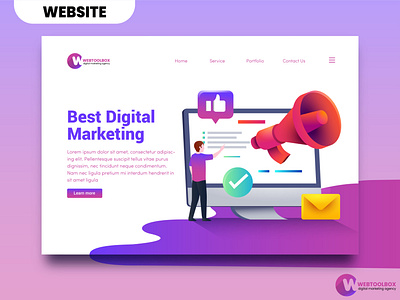 WEBTOOL Landing page brand guideline brand identity branding business logo business logo design company logo design landing page logo design website design