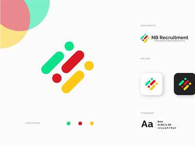 NB Recruitment branding graphic design logo ui