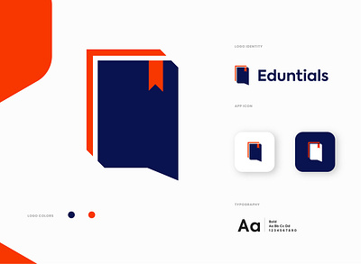 EDUNTIALS branding graphic design logo ui