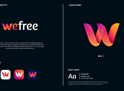 WeFree branding graphic design logo ui