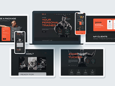 Personal Trainer Ui Design branding graphic design logo ui