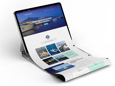 Fitout Marine Website Ui Design landing page ui website design wordpress website