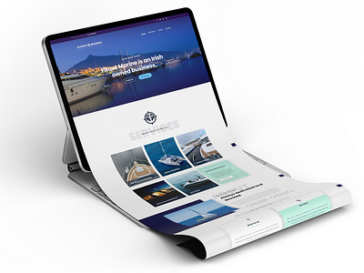 Fitout Marine Website Ui Design