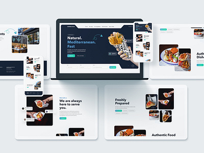 Going Greek food website UI design