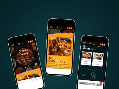 Curry and hurry website redesign logo responsive ui ux website