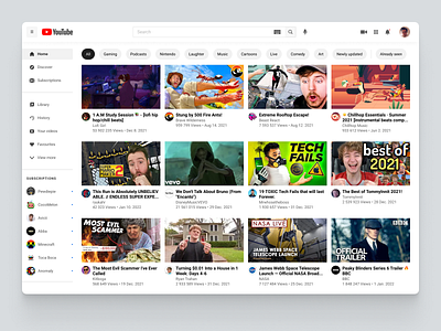 Youtube Redesign 8-Point (Light)