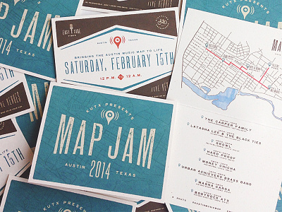 Map Jam Program illustration map music type