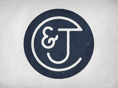 C & J ampersand lettering monogram