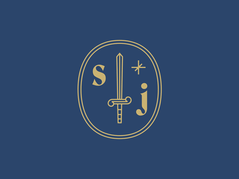 Saint Joan crest customtype identity illustration logo packaging symbol type