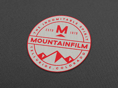 Mountainfilm Patches badge illustration logo patch seal