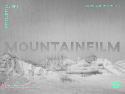 Mountainfilm 2017 Poster abstract festival film layout poster typography